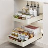 Pull Out Cabinet Organizer, 17" Deep No Drill Pull Out Drawers Adhesive Slide Out Drawer Organizers - 4 of 4