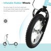 INFURNIC Kick Scooters Youth Scooter with Dual Brakes Adjustable Handlebar and Inflatable Tires, Blue, 47.25"*22.75"*33.5" - 2 of 4