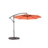 Gulches 10ft Offset Hanging Market Patio Umbrella w/Easy Tilt Adjustment, Polyester Shade,8 Ribs for Backyard, Poolside(orange ) - 2 of 4