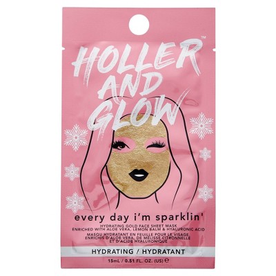 Holler and Glow Everyday I'm Sparklin' Printed Face Mask - 0.51 fl oz