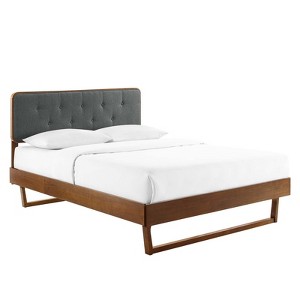 Modway Bridgette Full Wood Platform Bed With Angular Frame - 1 of 4