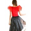 Women's We Love Red Ruffle Top - Vine & Love - 2 of 2