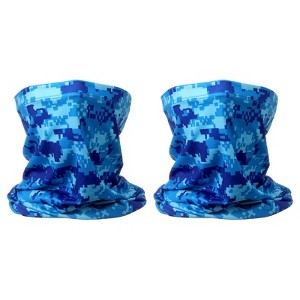 Unique Bargains Breathable Fishing Cycling Sunscreen Bandana Neck Gaiter Face Masks 2 Pcs - 1 of 4