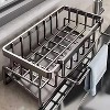 Attop Over-Sink Kitchen Organizer - Sponge Holder & Drying Rack with Faucet Mount, Space-Saving Storage for Sponges and Brushes - 3 of 4