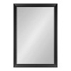 Kate and Laurel Scoop Framed Wall Mirror, 28x40, Black - 2 of 4