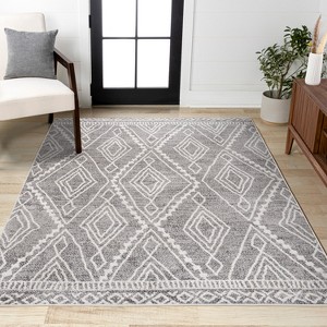 JONATHAN Y Rih Moroccan Style Diamond Area Rug - 1 of 4