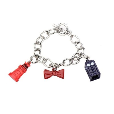 Bbc Doctor Who Charm Bow Tie, Tardis & Dalek Bracelet : Target