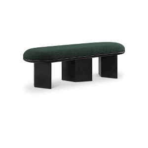 Meridian Furniture,Wilshire Boucle Fabric Bench - 1 of 4