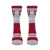NCAA Indiana Hoosiers Mixer Crew Socks: Cushioned Heel & Toe, Knit, Adult Large - 2 of 3