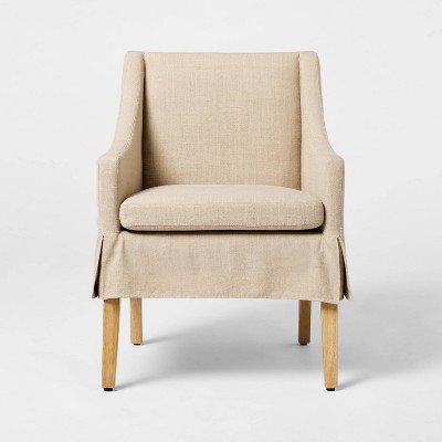 Camas Slipcover Dining Chair Khaki - Threshold™ designed with Studio McGee