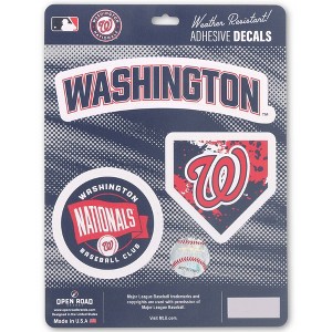 MLB Washington Nationals Sticker Decal - 3pk - 1 of 4