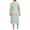 Lands' End Women's Cotton Short Sleeve Midcalf Nightgown - 2 of 3