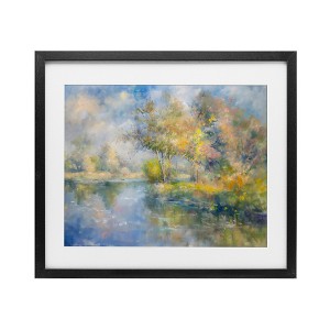 Stupell Industries Colors By The Water Framed Print Under Glass Art - 1 of 4