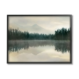 Stupell Industries Foggy Lake Forest Landscape Soft Nature Water Reflection - 1 of 4