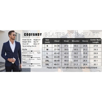 COOFANDY Men's Casual Blazer Slim Fit Lightweight Sport Coat Two Button Suit Jacket Khaki M — фото 6