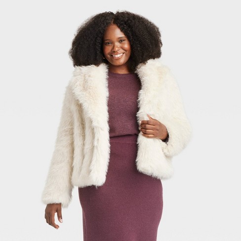 Fake fur coats womens hotsell