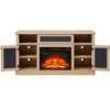 GDFStudio Orin 58.27" Farmhouse Wooden Fireplace TV Stand with Open and Closed Storage and 2 Doors - 4 of 4