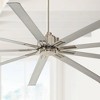 72" Minka Aire Modern Indoor Ceiling Fan with Remote Control Brushed Nickel for Living Room Kitchen Bedroom Family Dining House - 2 of 4