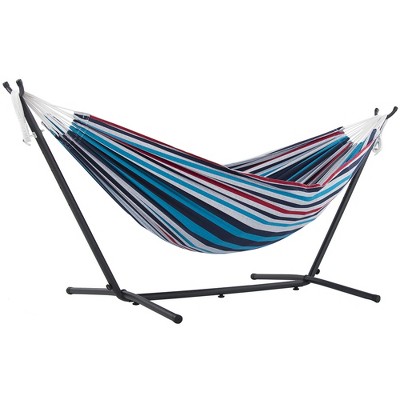 Vivere 9ft Double Cotton Hammock with Stand