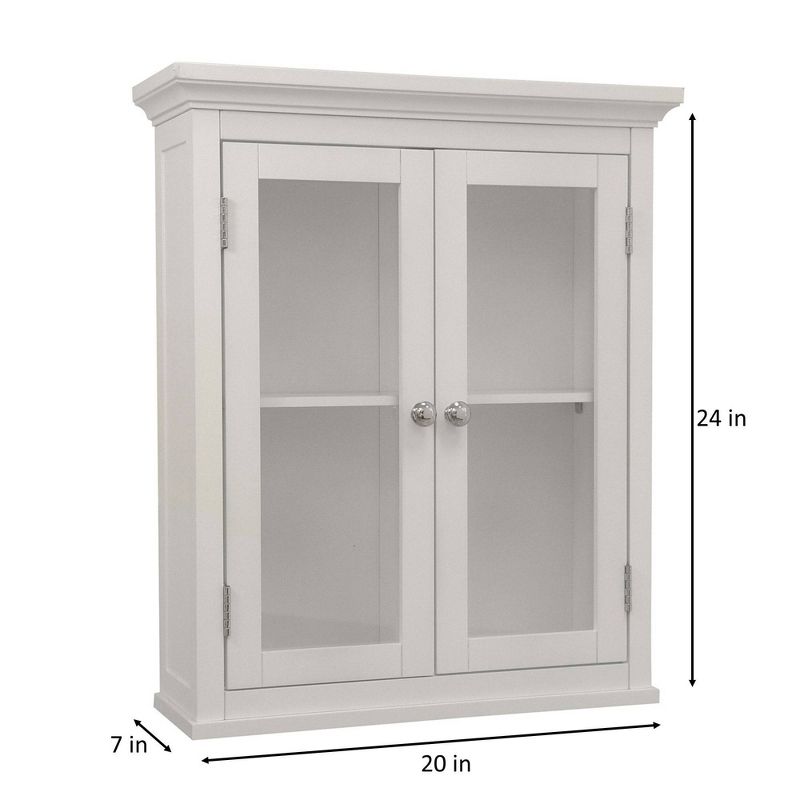 Madison Avenue Wall Cabinet 2 Doors White - Elegant Home Fashions, 5 of 9