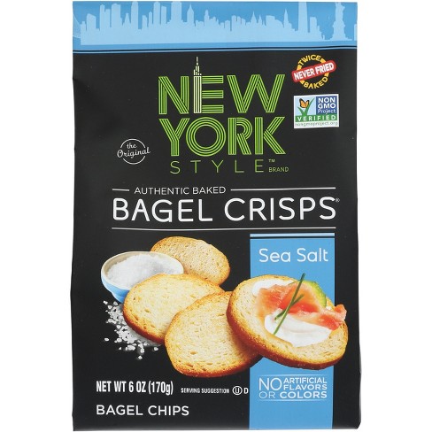 New York Style Authentically Baked Sea Salt Bagel Crisps - Case of 6 - 6 oz - image 1 of 1