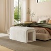 Aukfa 33.1'' Plush Storage Ottoman, Multifunctional Bench, Cat Condo, Footrest, And End-Of-Bed Seating For Living Room, Entryway, Bedroom - 3 of 4