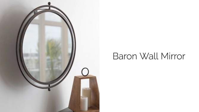 Baron Pivot Decorative Wall Mirror - Kate & Laurel All Things Decor, 2 of 9, play video