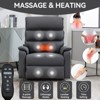 CAVINAS 350LBS Power Lift Electric Recliner with Dual Motor, Heated Massage & Infinite Positioning, Adjustable Lift Chair for Elderly - 2 of 4