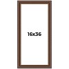 PosterPalooza | Panoramic Traditional Brown Picture Frame - UV Acrylic, Foam Board Backing, Hanging Hardware - 2 of 4