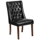 Flash Furniture HERCULES Preston Series Tufted Parsons Chair with Side Panel Detail