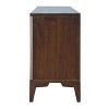 Treasure Trove Accents Three Door Credenza Ogallala Distressed Brown/Tan: Hand-Carved, Iron Feet, Adjustable Shelves - 3 of 4