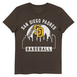 MLB San Diego Padres Girls' Crew Neck T-Shirt - 1 of 1