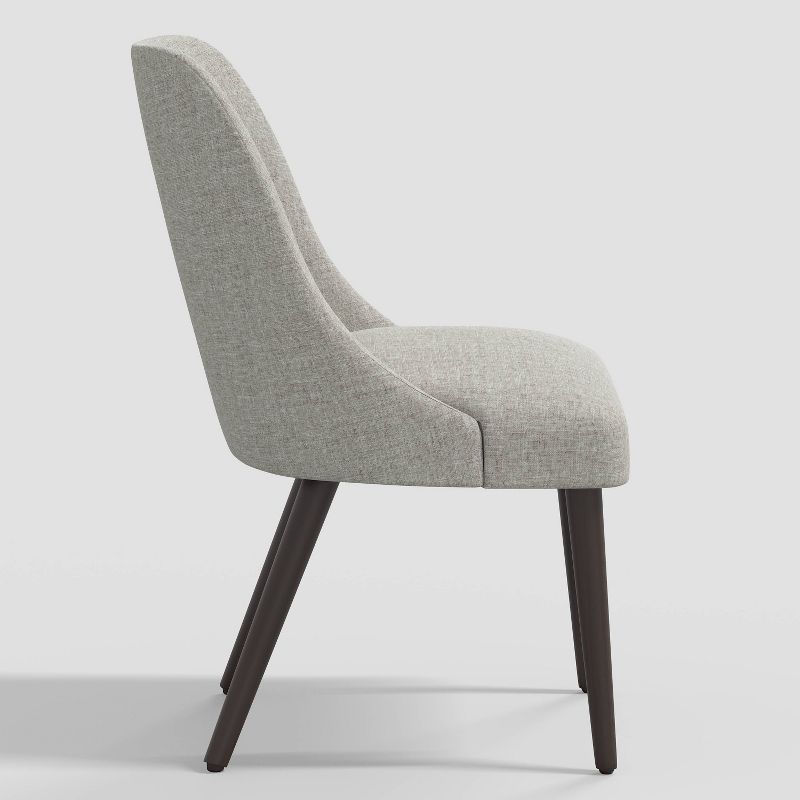 Geller Modern Dining Chair in Textured Linen Zuma - Threshold™, 4 of 9