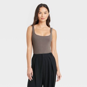 Women's Seamless Tank Bodysuit - A New Day™ - 1 of 4