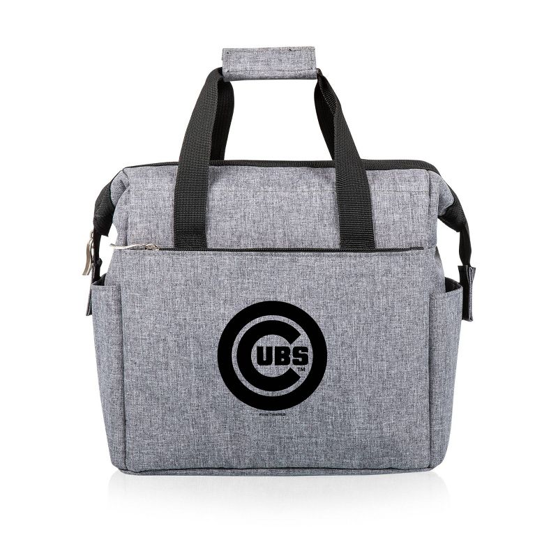 MLB Chicago Cubs On The Go Soft Lunch Bag Cooler - Heathered Gray, 1 of 6