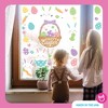 Big Dot of Happiness Spring Easter Window Clings, Reusable Holiday Window Sticker, Basket, Eggs, Bunny Decals, Easter Static Clings Kid-Friendly Decor - 2 of 4
