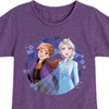 Girls' - Frozen 2 - Anna & Elsa Fitted Short Sleeve Graphic T-Shirt - 2 of 4