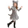 HalloweenCostumes.com Girls Wolf Costume for Toddlers - 3 of 3