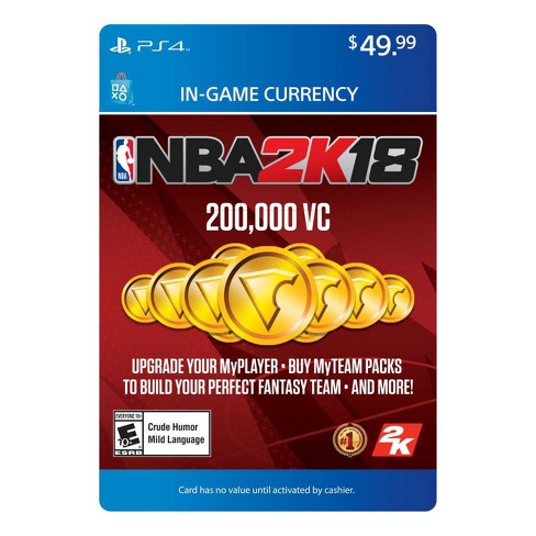 Nba 2k18 200000 Virtual Currency Playstation 4 Digital - 