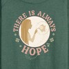 Women's - Disney - There Is Always Hope Lightweight French Terry Wide Neck Long Sleeve Shirt - 2 of 4