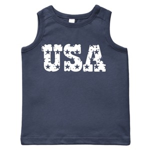 The Juniper Shop USA Distressed Stars Toddler Tank - 1 of 4