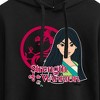 Women's - Disney Princess - Strength Of A Warrior Cropped Graphic Hoodie - 2 of 3