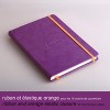 Rhodia Rhodiarama Webnotebook - Lined 96 sheets - 5 1/2 x 8 1/4 - Purple cover - 2 of 4