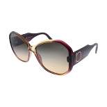 Salvatore Ferragamo SF 942S 212 Womens Rectangle Sunglasses Bordeaux 61mm