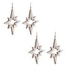 Melrose Wood Star Cut-Out Ornament (Set of 4) - 3 of 4