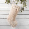 Saro Lifestyle Cozy Delight Lamb Fur Stocking - 3 of 3