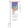 Dicksons Magnolia Garden Outdoor Flag Decoration For Garden, Yard, Or Walkway Standard 13 x 18, Weather Resistant Polyester, Crazy Leg Reindeer Merry - 2 of 2
