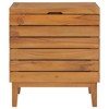vidaXL Laundry Basket 15.7"x11.8"x17.7" Solid Teak Wood - 2 of 4