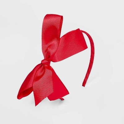 Girls' Solid Ribbon Bow Headband - Cat & Jack™
