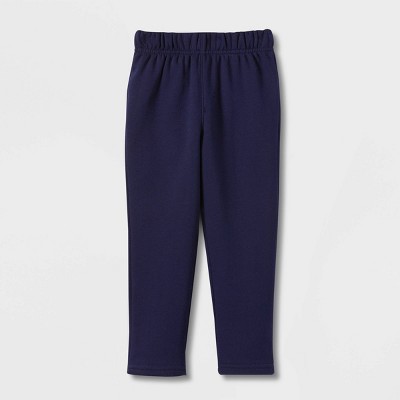 Toddler Boys' Jogger Fit Lined Pull On Pants Cat & Jack Navy 2T 